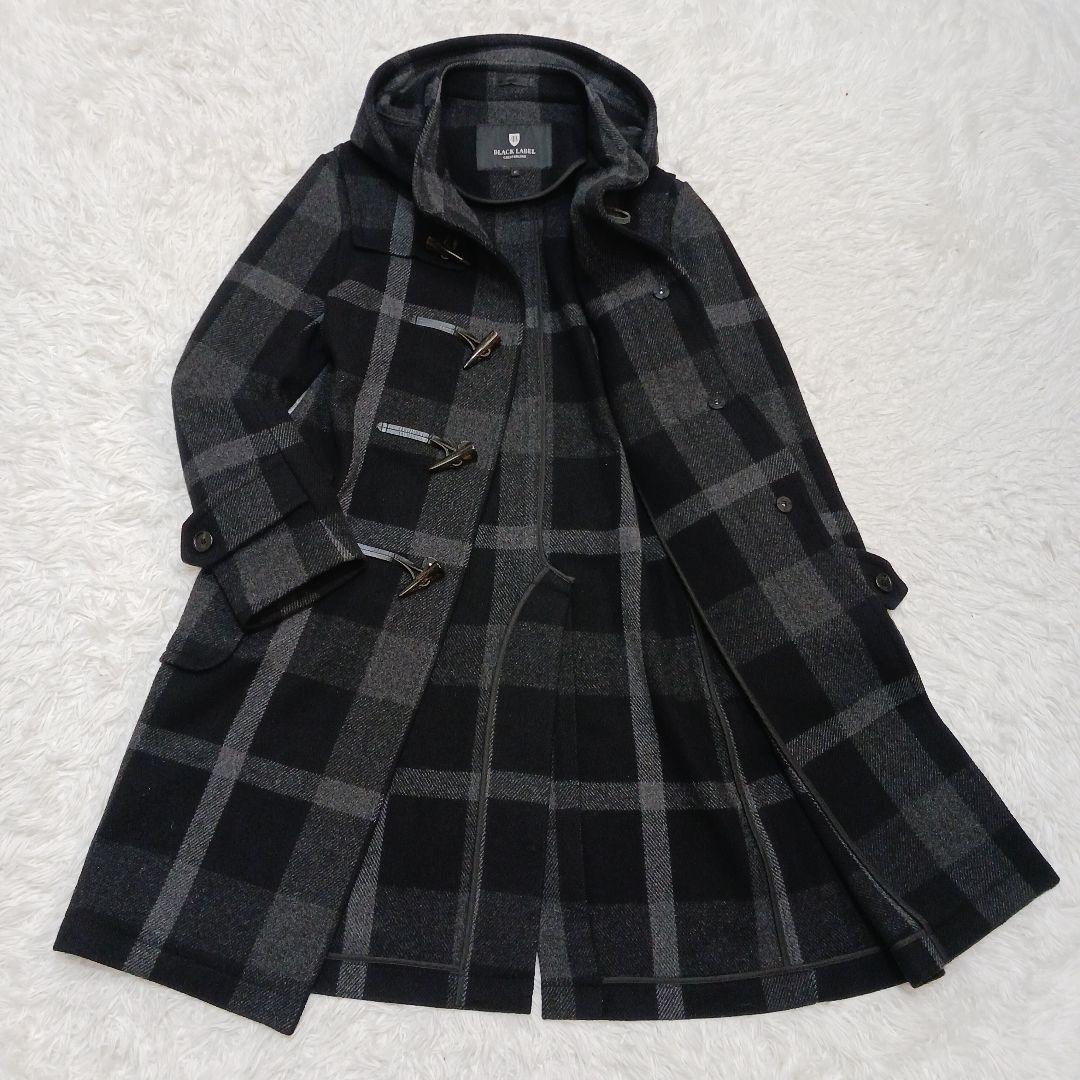 ✨未使用級✨2023✨ブラックレーベル　トーナルCBチェックダッフルコート　M