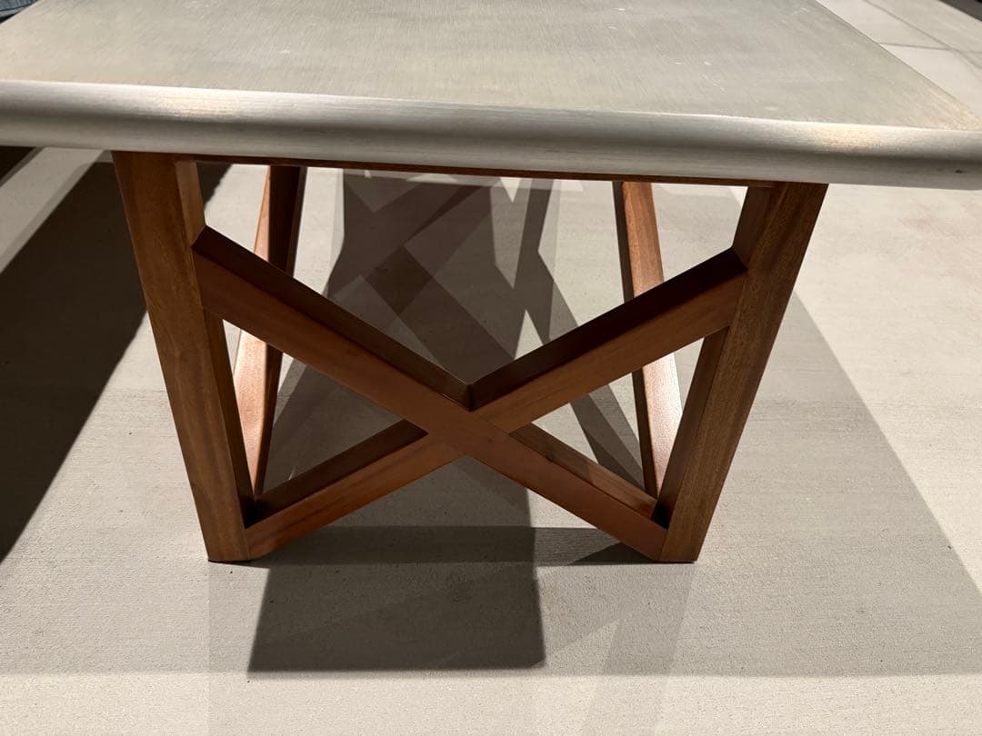 WTWマーベリックコーヒーテーブル　アルミ天板　西海岸風