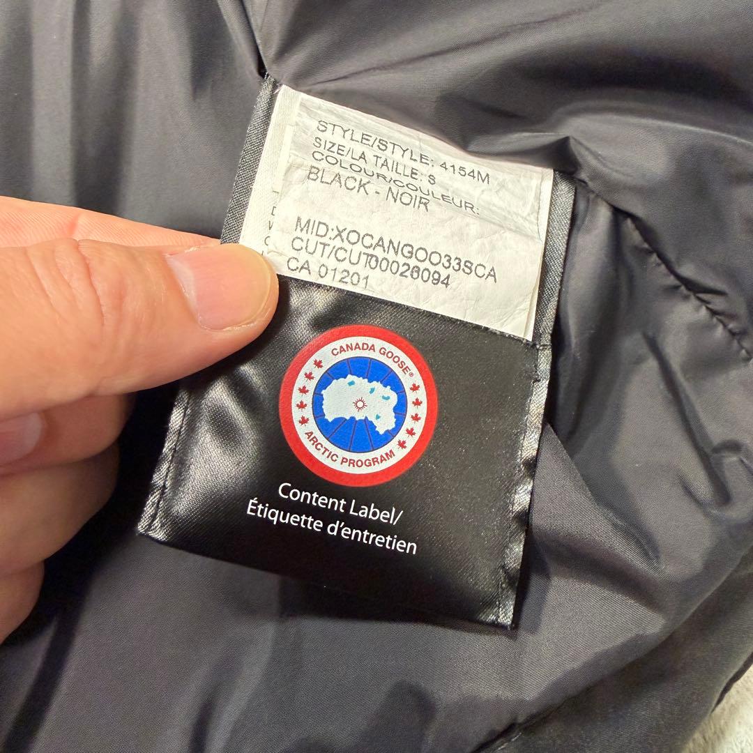 カナダグース　ダウンベスト　4154M Sサイズ　ブラック