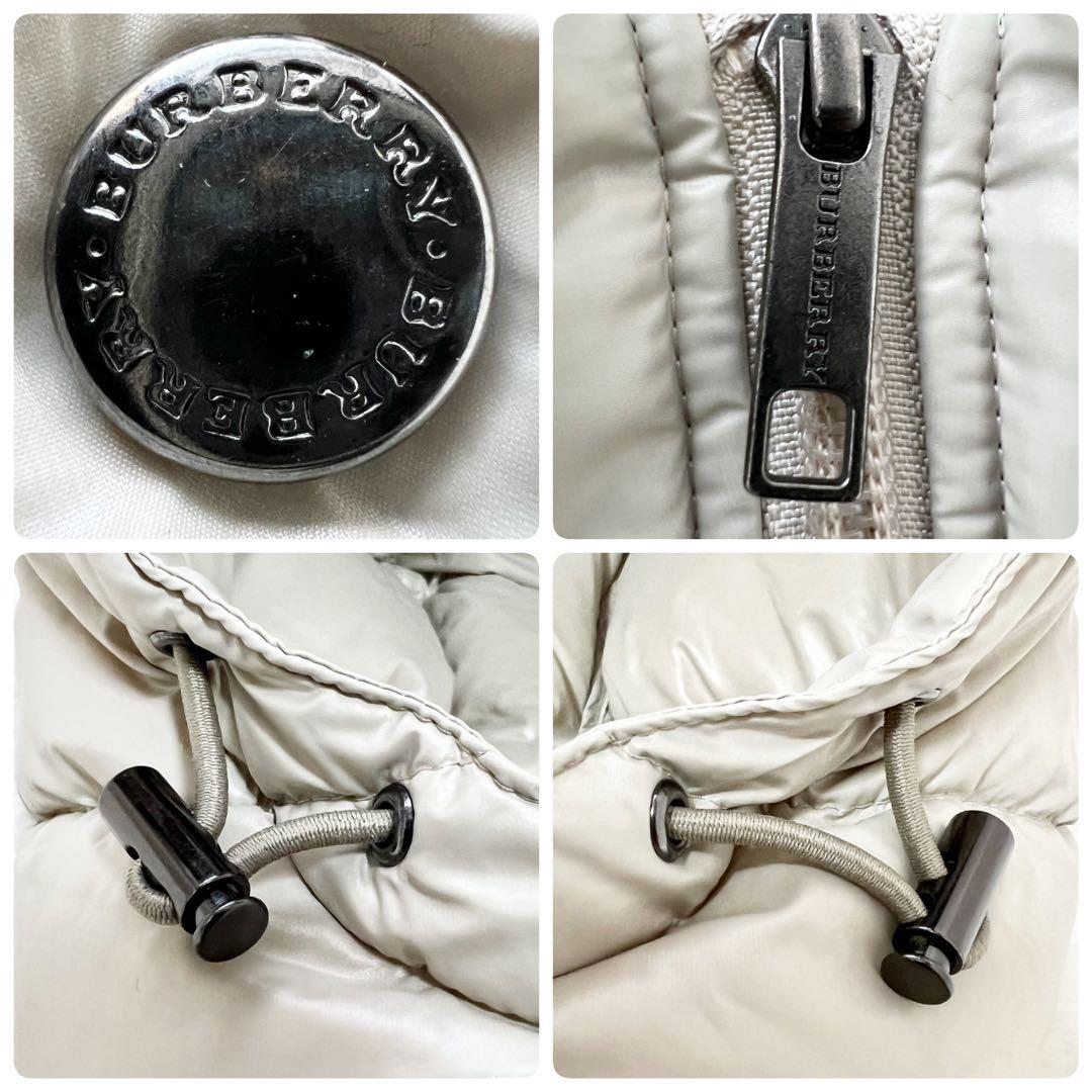 【メリーちゃん】バーバリー✨️ダウンベスト　ノバチェック　ハンガリーグース