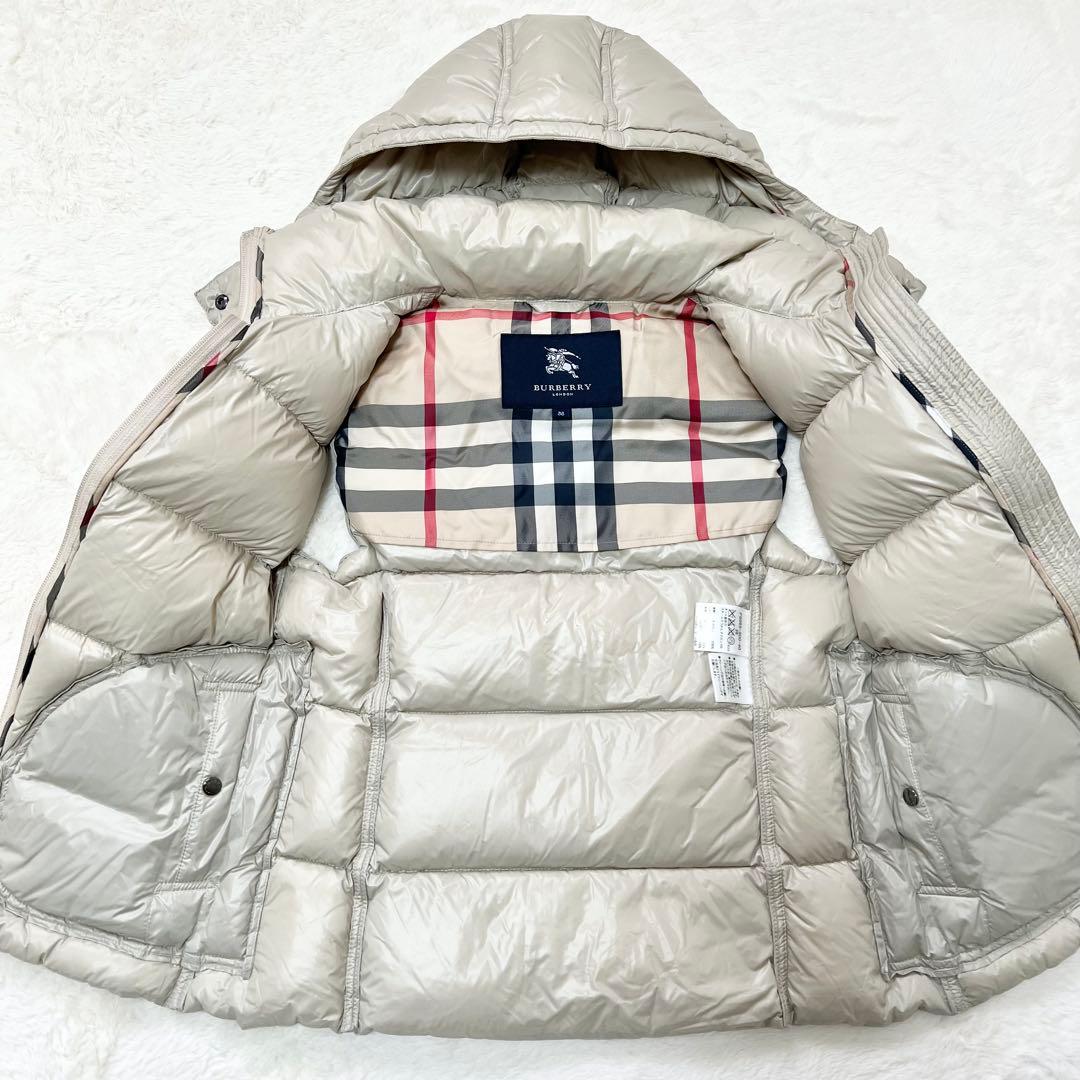 【メリーちゃん】バーバリー✨️ダウンベスト　ノバチェック　ハンガリーグース