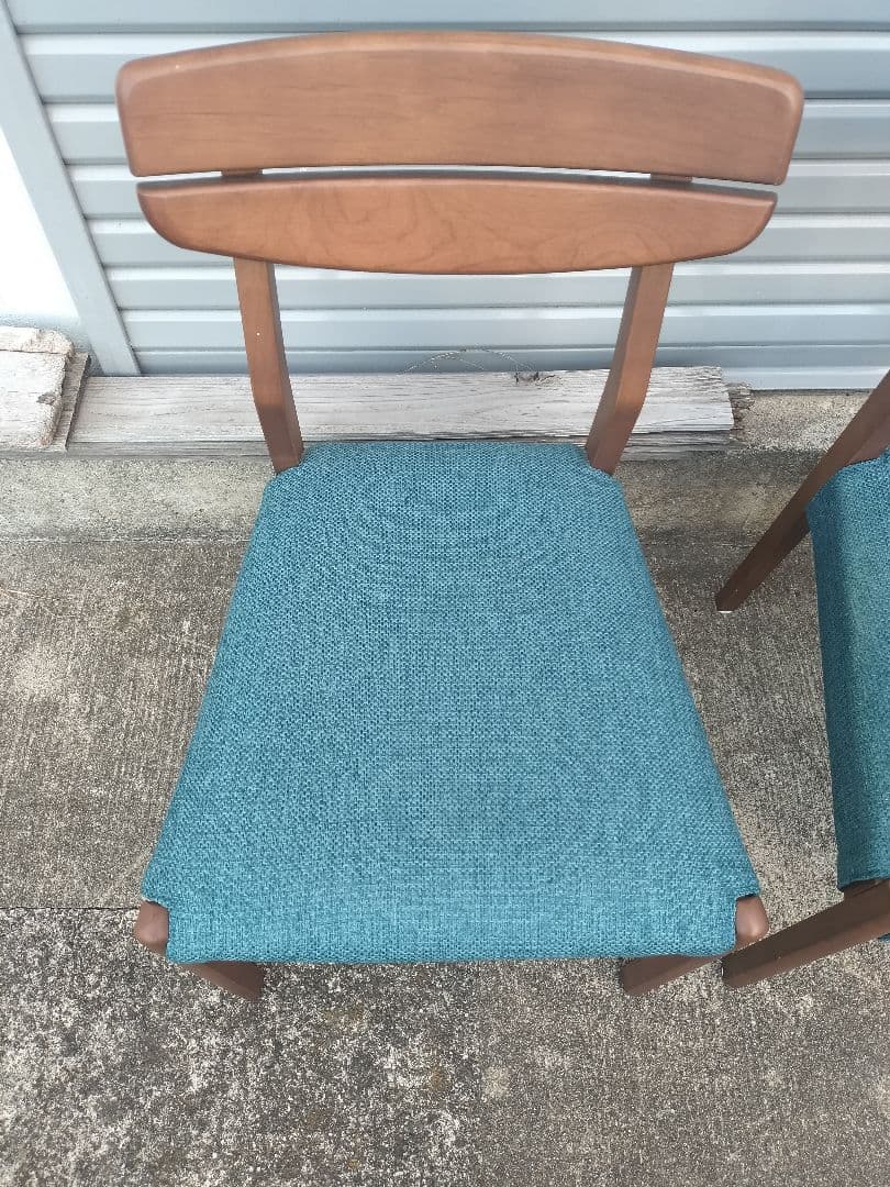 ニトリ NITORI アルナス ダイニングチェア グリーン 2脚セット