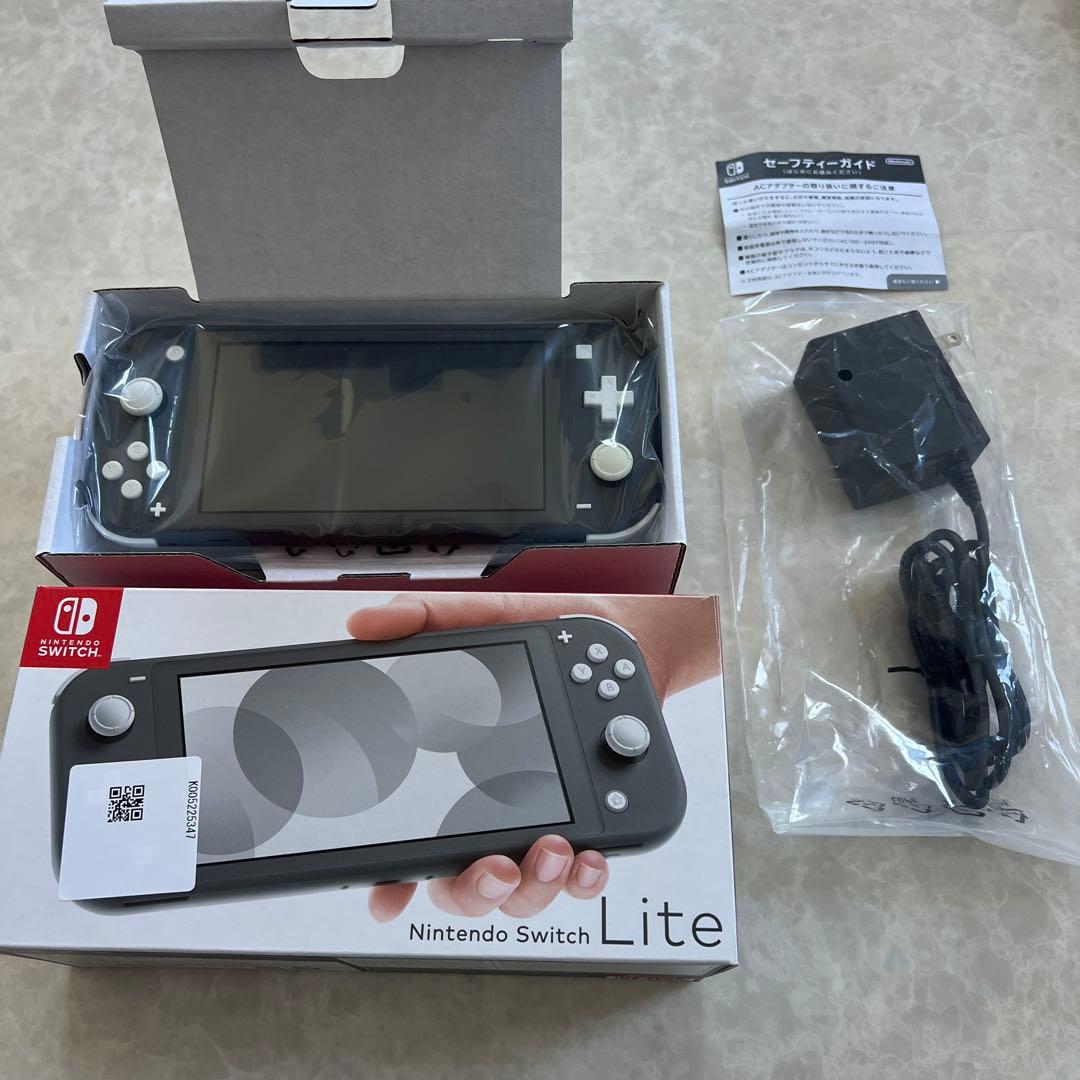 Nintendo Switch Lite グレー★ソフトカバー・保護シートおまけ