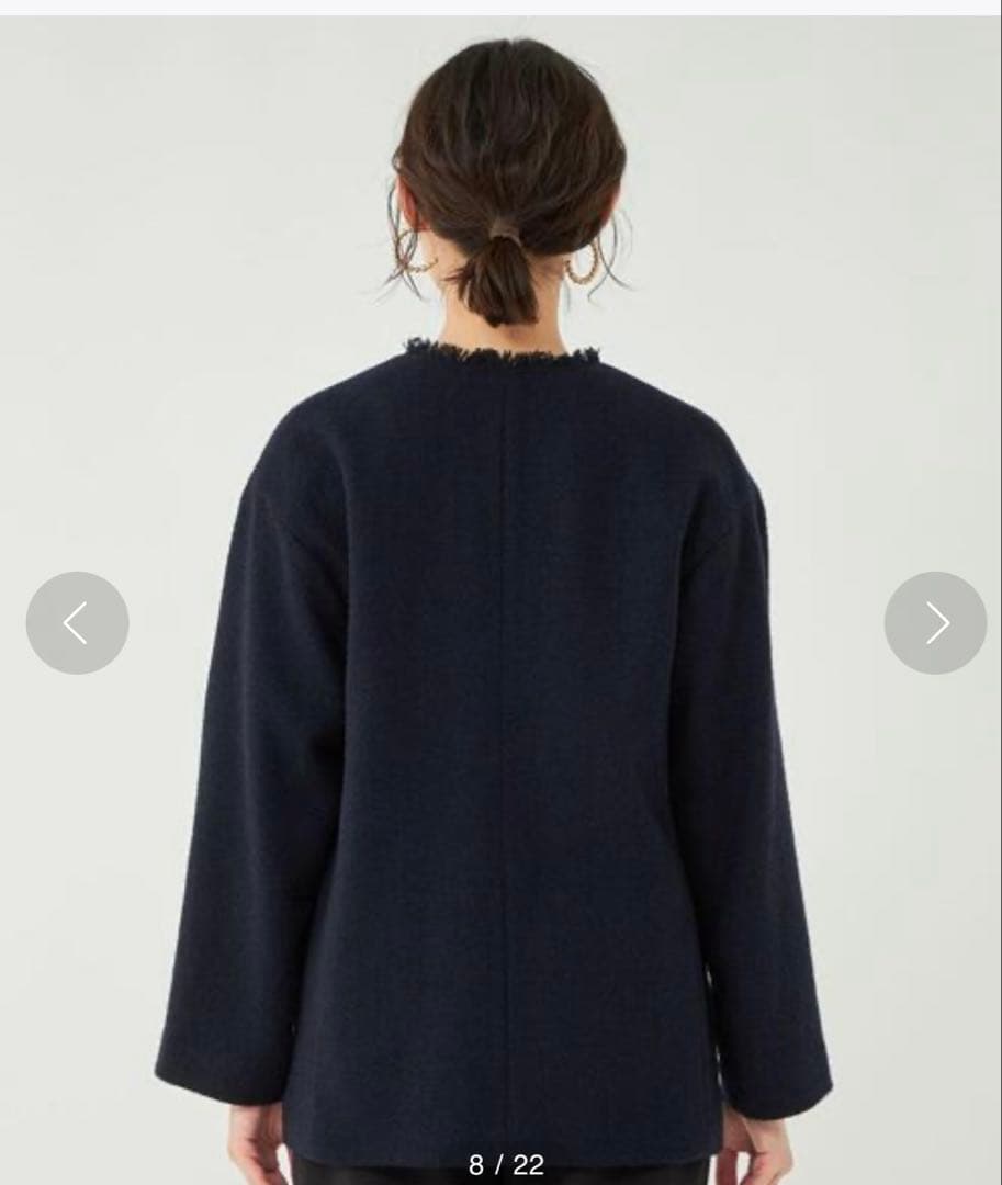 美品✨green label relaxing ツイードノーカラージャケットS