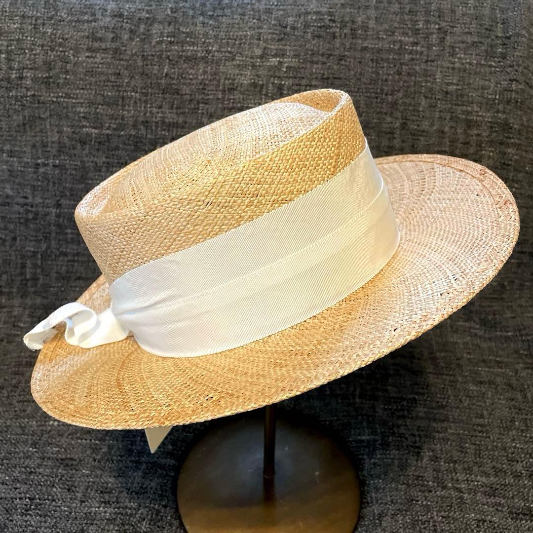 ☆定価15400円 新品タグ付 シャポードオー ストローハット『57cm』☆