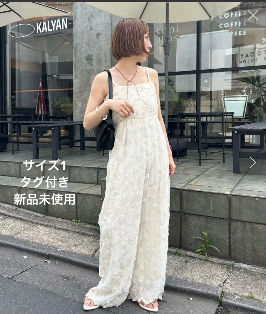 新品　mystic シャイニーフラワーサロペット