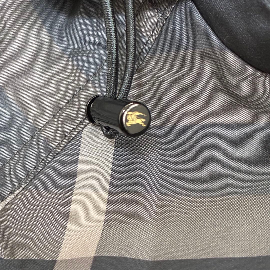 【希少美品】バーバリーロンドン　レインコート　ポリエステル　ノバチェック　44