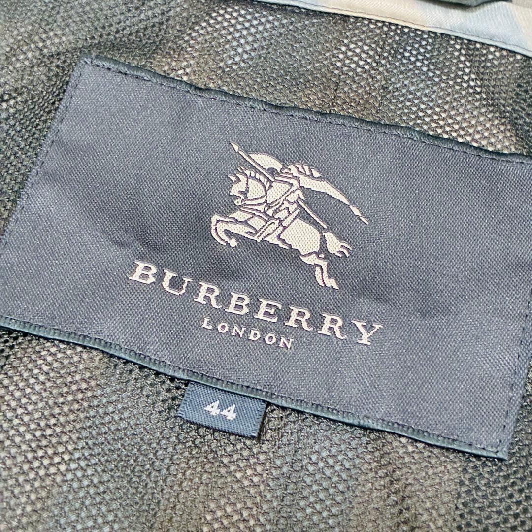 【希少美品】バーバリーロンドン　レインコート　ポリエステル　ノバチェック　44