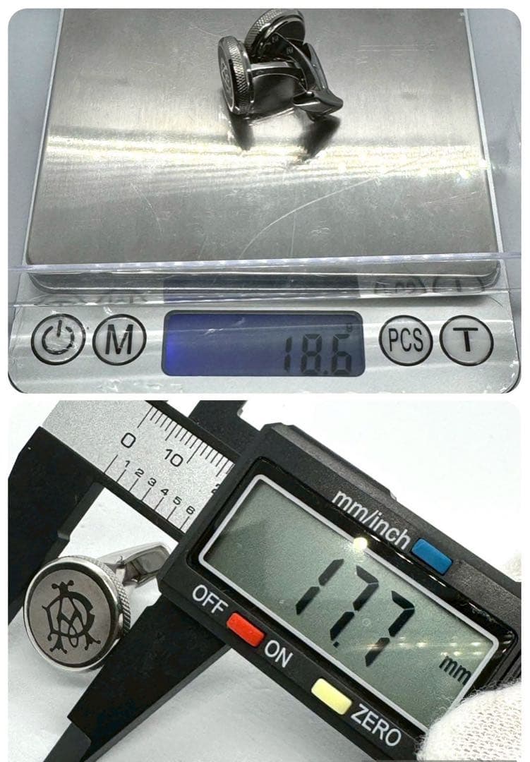 美品 アルフレッドダンヒル カフリンクス カフス シェル 2way 4個セット