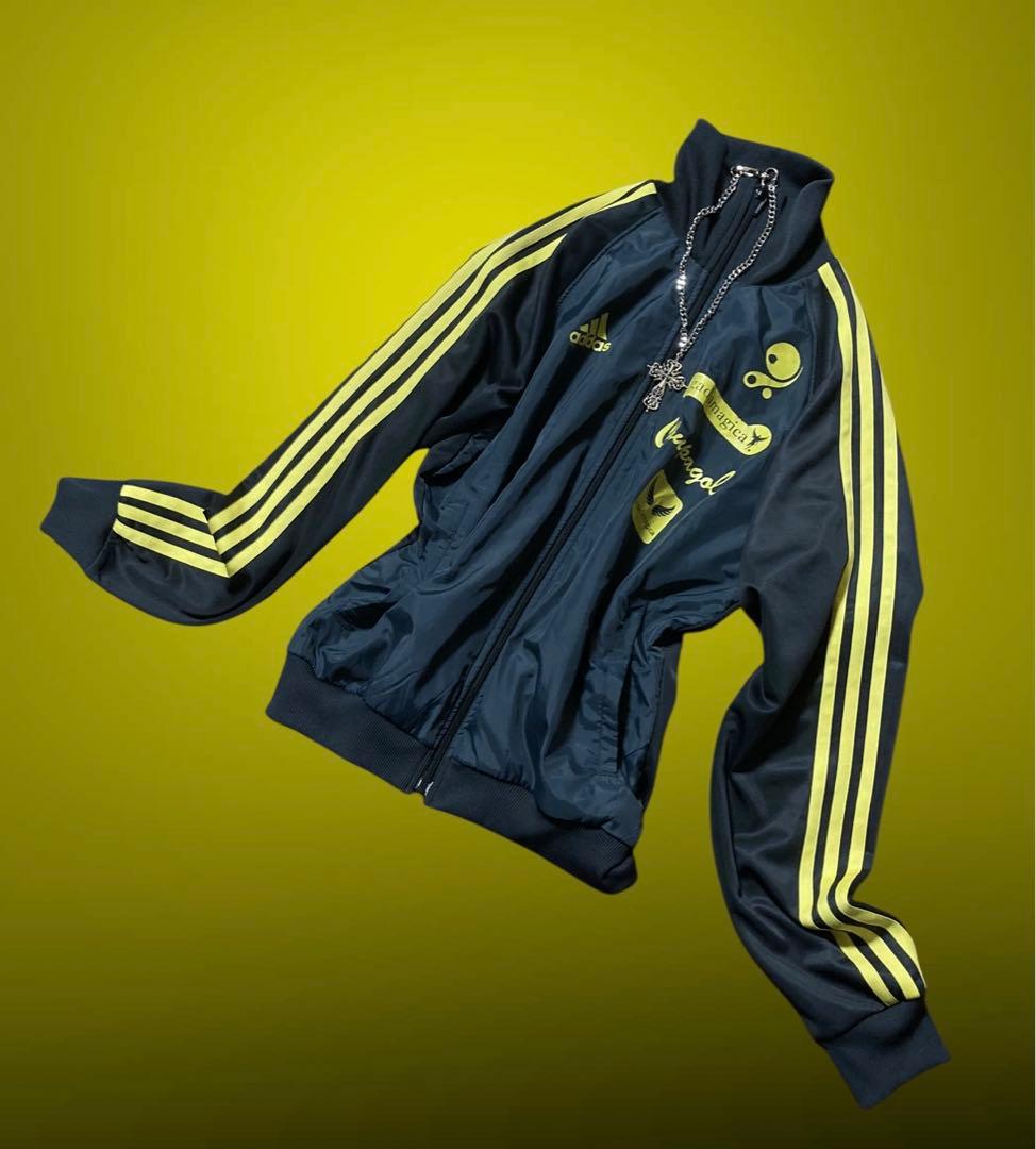 レアadidas平成ギャルy2kパンク古着屋フェアリーグランジトラックゴールド姫