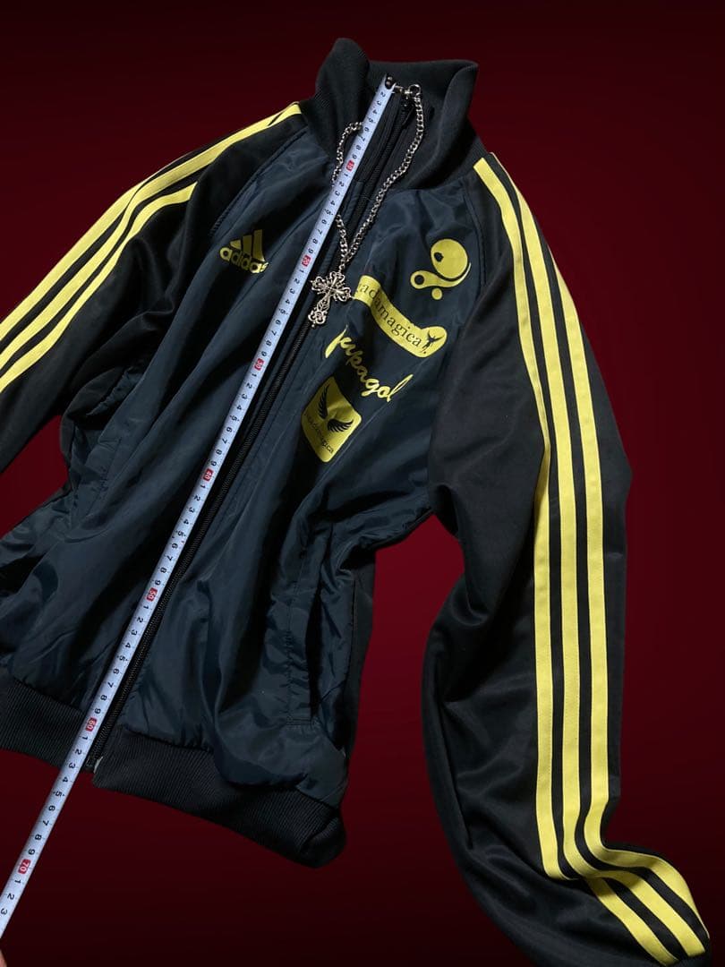 レアadidas平成ギャルy2kパンク古着屋フェアリーグランジトラックゴールド姫