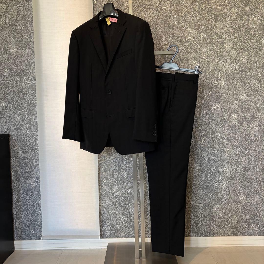 BURBERRY BLACK LABEL チェック柄 スーツ ブラック