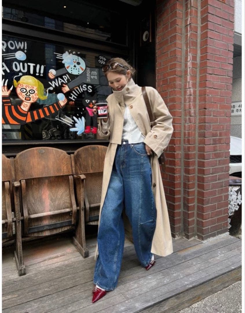 ウユ⭐︎新品♡Nalm. long trench coat♡