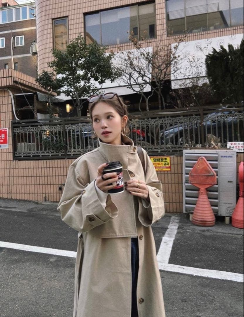 ウユ⭐︎新品♡Nalm. long trench coat♡