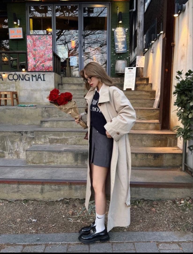 ウユ⭐︎新品♡Nalm. long trench coat♡