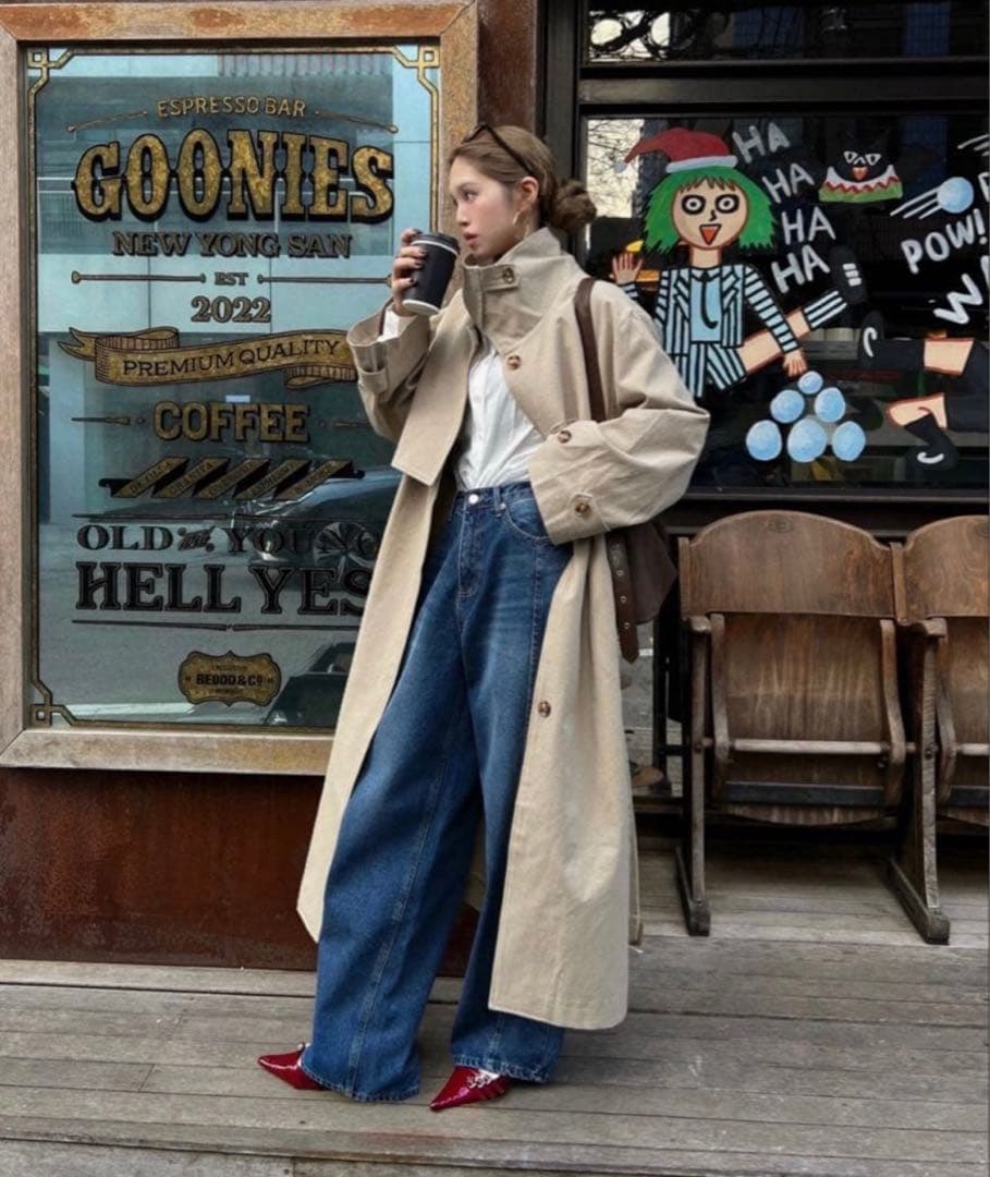 ウユ⭐︎新品♡Nalm. long trench coat♡