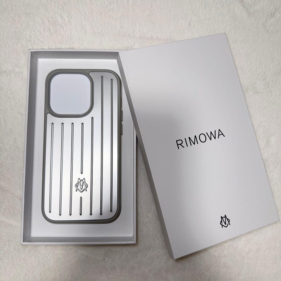 RIMOWA iPhone14Proケース シルバー リモワ iPhoneケース