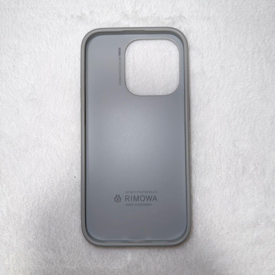 RIMOWA iPhone14Proケース シルバー リモワ iPhoneケース