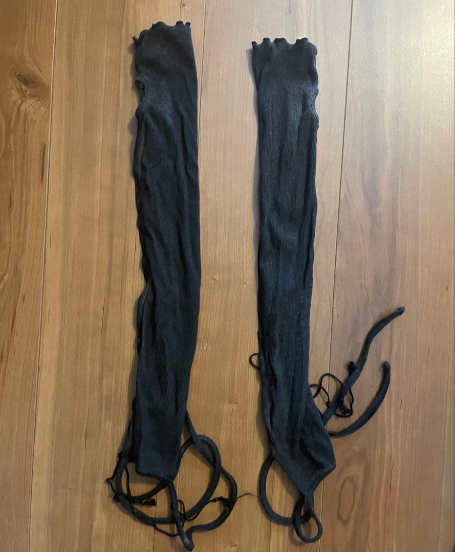 Aesynctx laced hand warmer ダークグレー