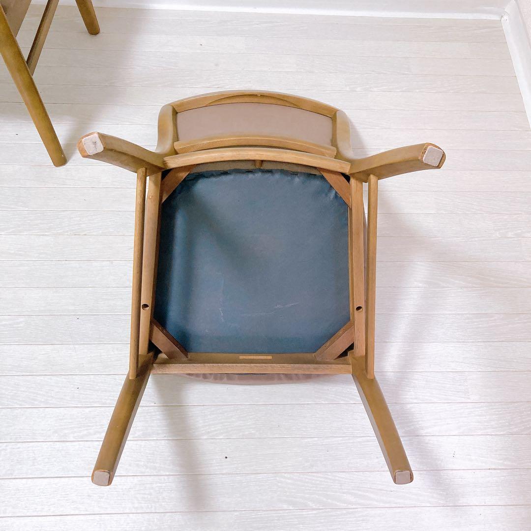 karimoku カリモク家具 ダイニングチェア 2脚セット オーク材 高級家具