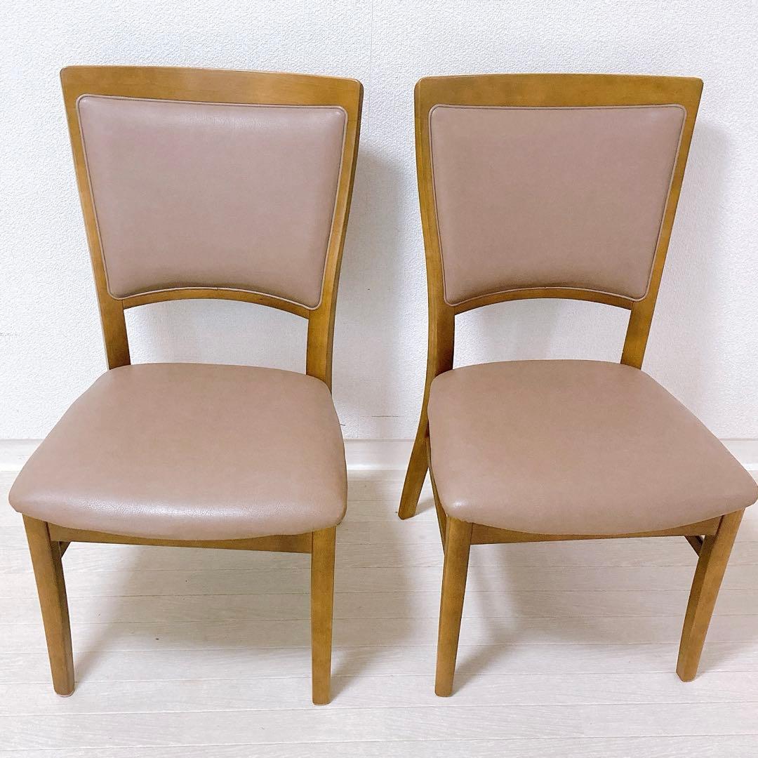karimoku カリモク家具 ダイニングチェア 2脚セット オーク材 高級家具