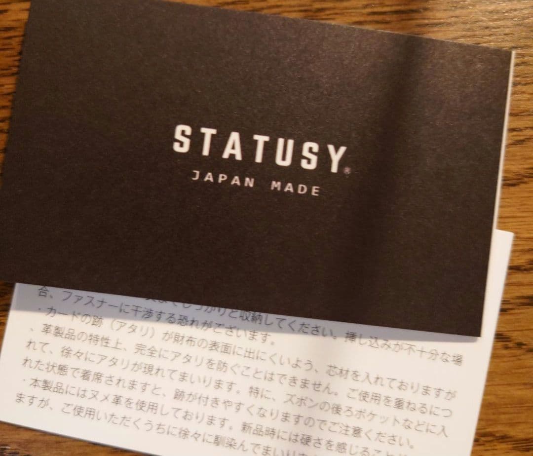 ★未使用品★【メンズ財布】STATUSY 栃木レザー