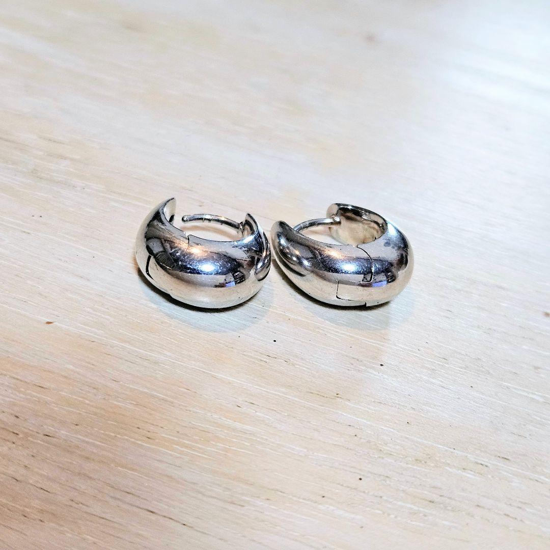 TOMWOOD シルバー アイスフープピアス　small