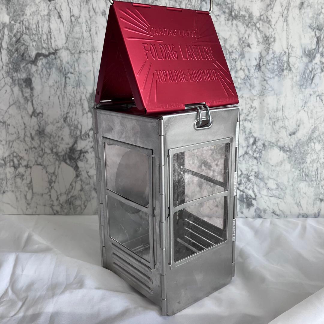 キャンドルランタン フォールディング屋根型 ヴィンテージ