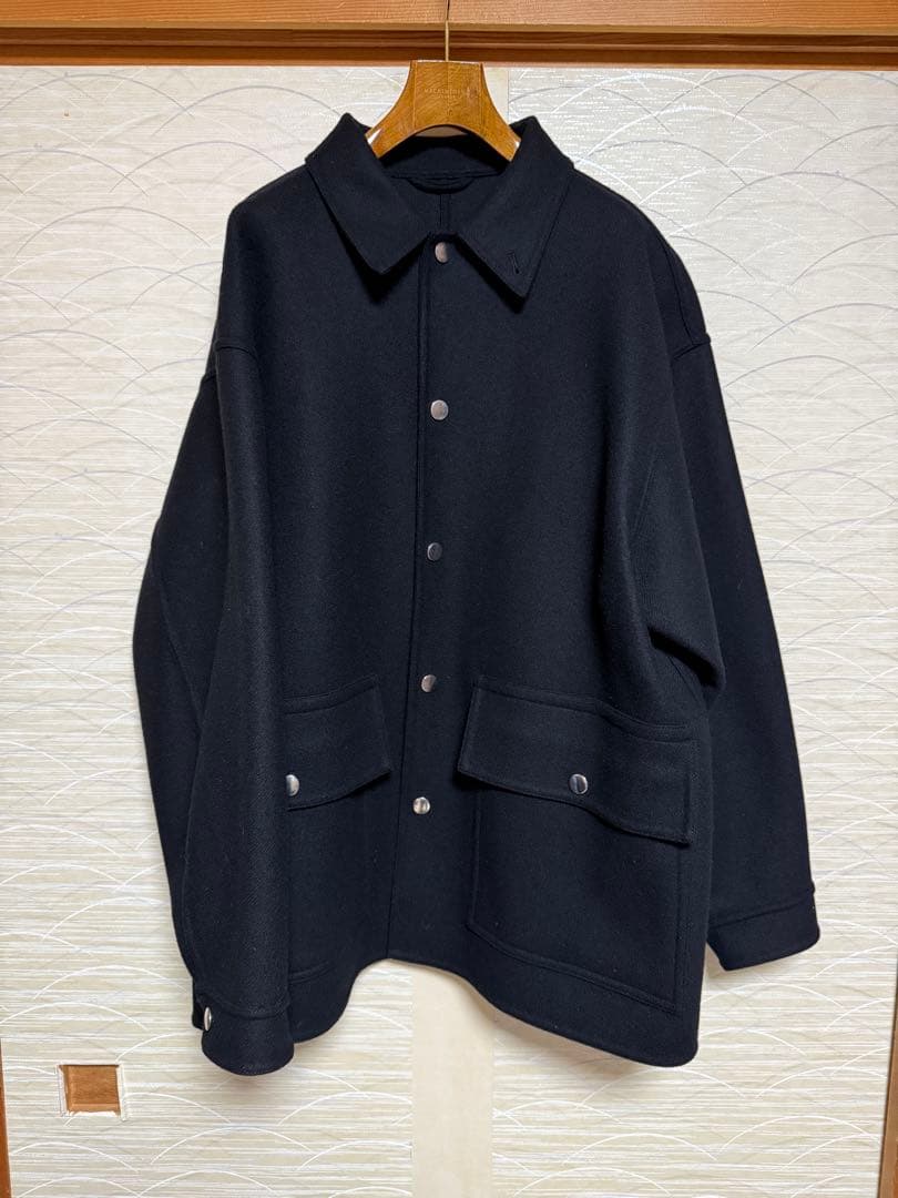 H BEAUTY&YOUTH ＜H＞ウールカシミヤ メルトンカバーオール