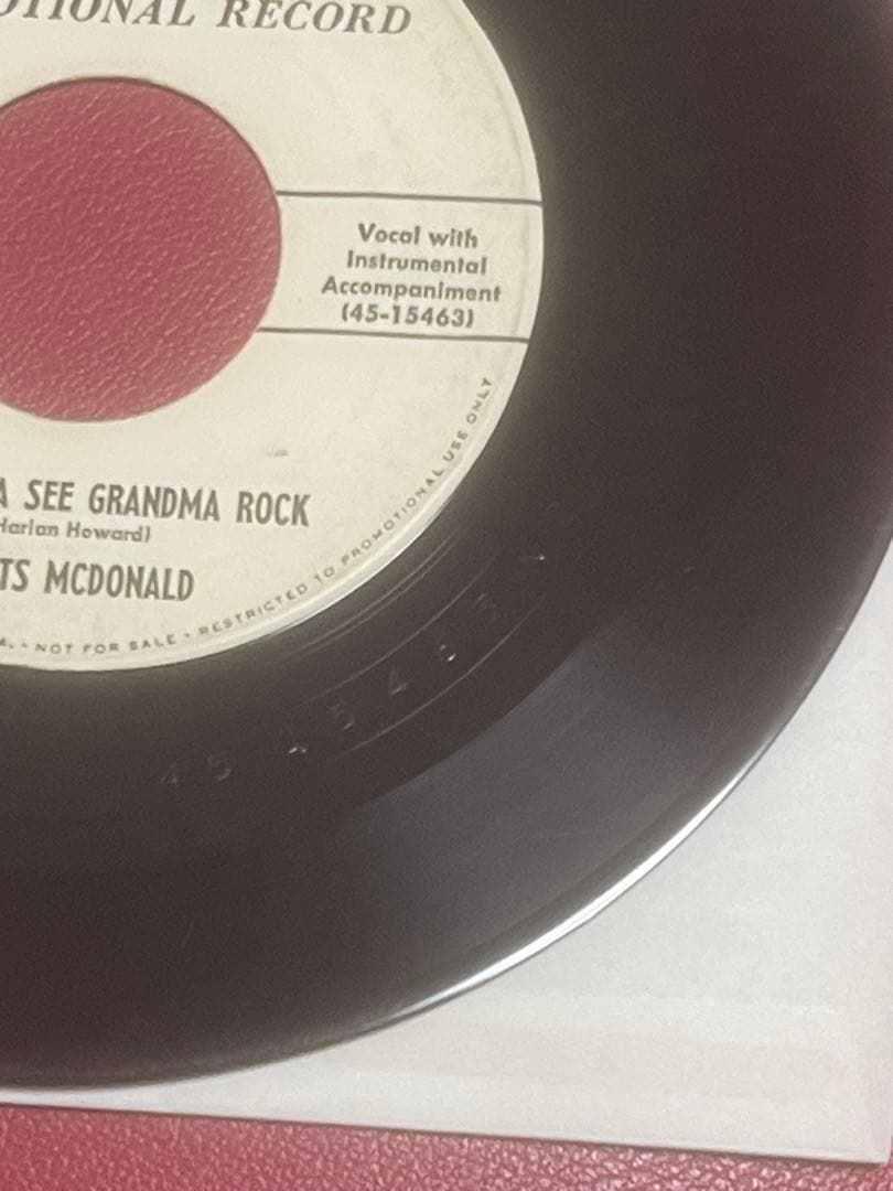 【極希少】1956年オリジナル盤Skeets McDonald プロモ 7インチ