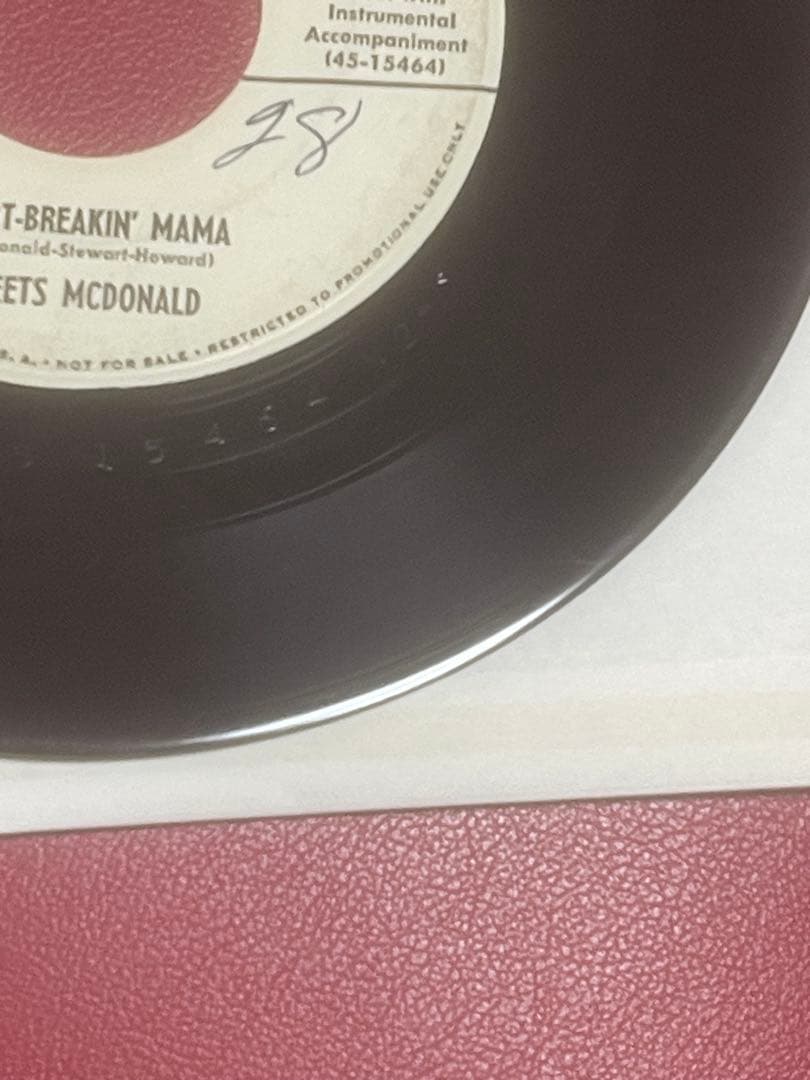 【極希少】1956年オリジナル盤Skeets McDonald プロモ 7インチ