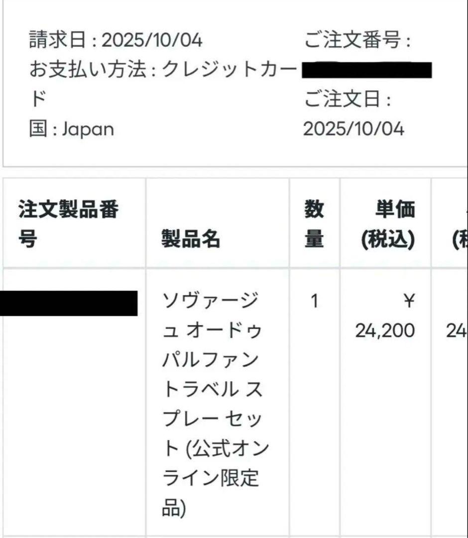 Dior ソヴァージュ　オードゥ　パルファン100ml+10ml 限定