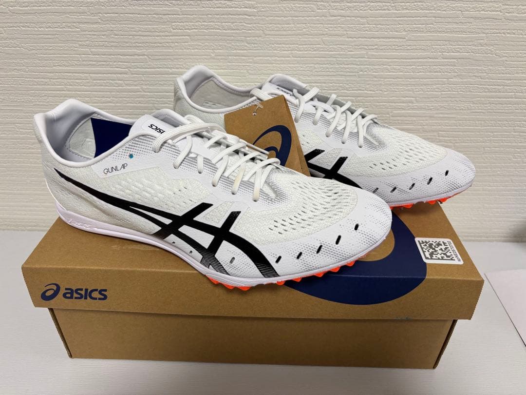 【新品】ASICS GUN LAP 3 スパイク28.0cm ホワイト 陸上