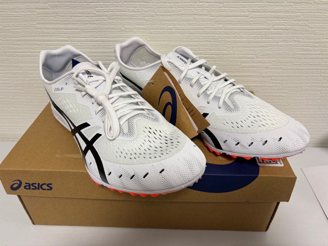 【新品】ASICS GUN LAP 3 スパイク28.0cm ホワイト 陸上