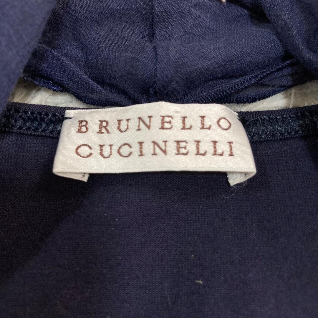 17462✨ブルネロクチネリ シフォン デザイン ドッキング チュニック M