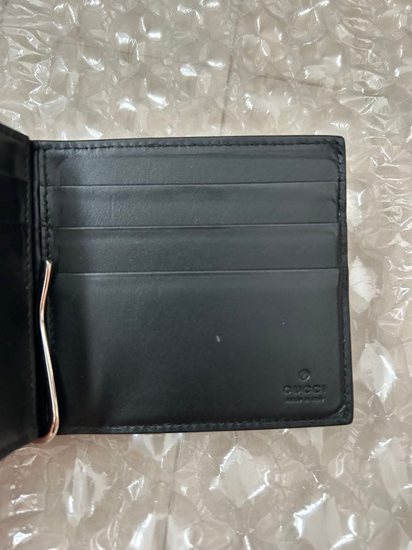 【美品】GUCCI ブラック マネークリップ