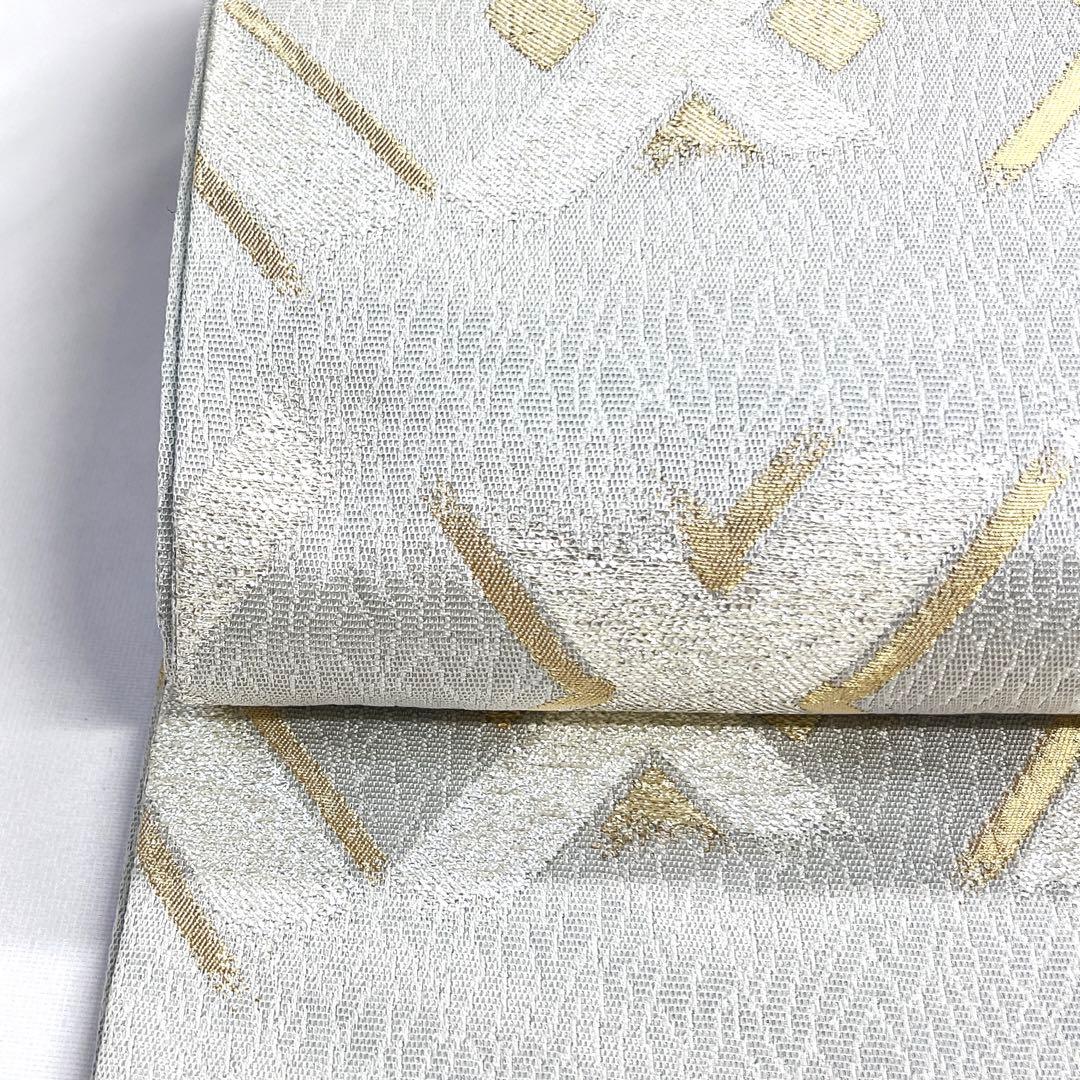 袋帯　菱　雲　金糸　縦菱　四つ目菱　着物　帯　018k