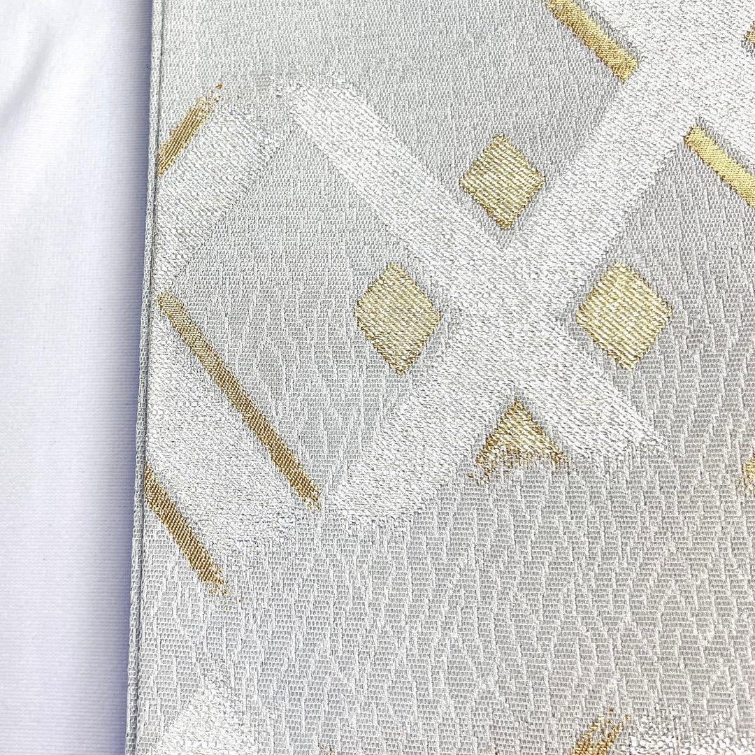 袋帯　菱　雲　金糸　縦菱　四つ目菱　着物　帯　018k