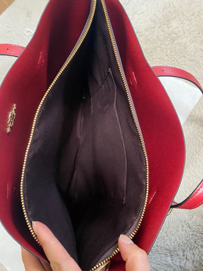 MyB@g(*☻-☻*) COACH トートバッグ ブラウン/レッド