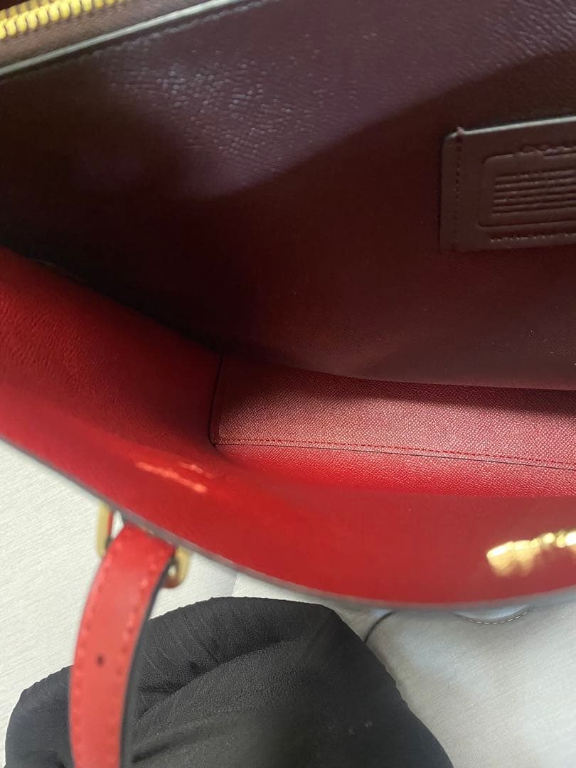 MyB@g(*☻-☻*) COACH トートバッグ ブラウン/レッド