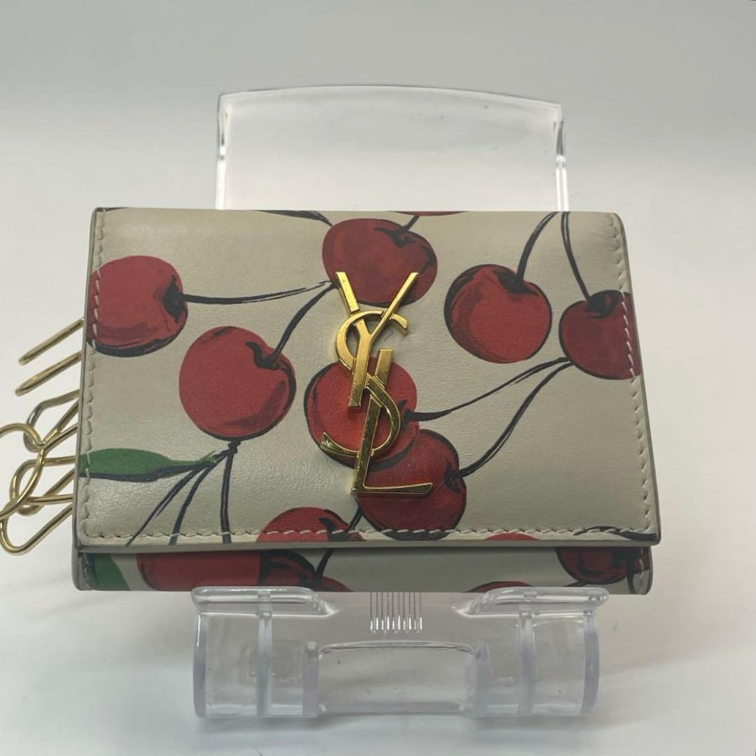 専用❗️Yves Saint Laurent✨サンローラン　チェリー柄　キーケース