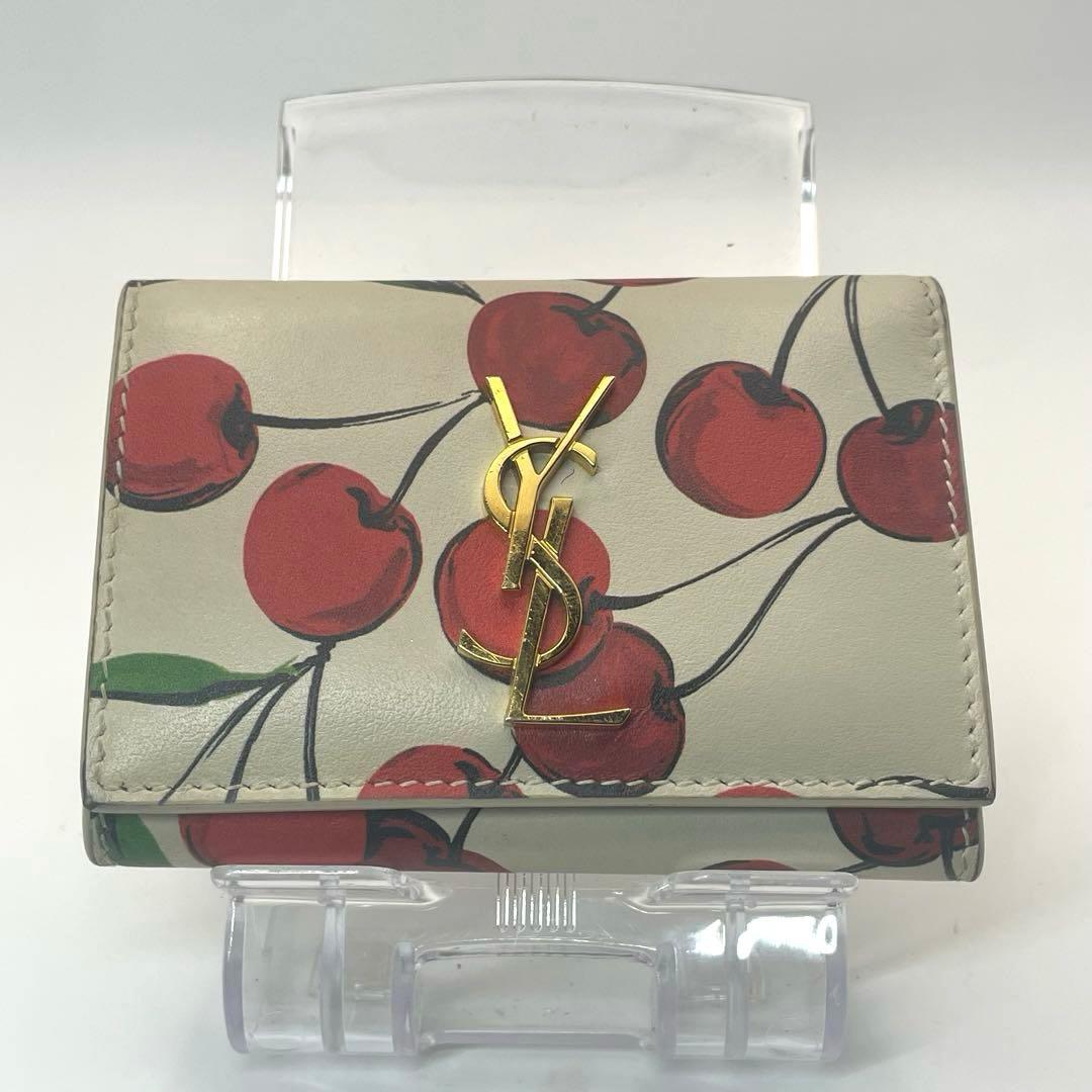 専用❗️Yves Saint Laurent✨サンローラン　チェリー柄　キーケース