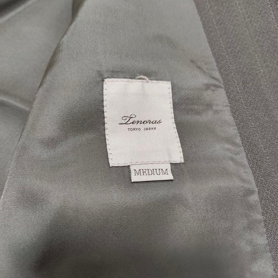 MEN'S TENORAS 3ピーススーツ グレー ストライプ サイズM