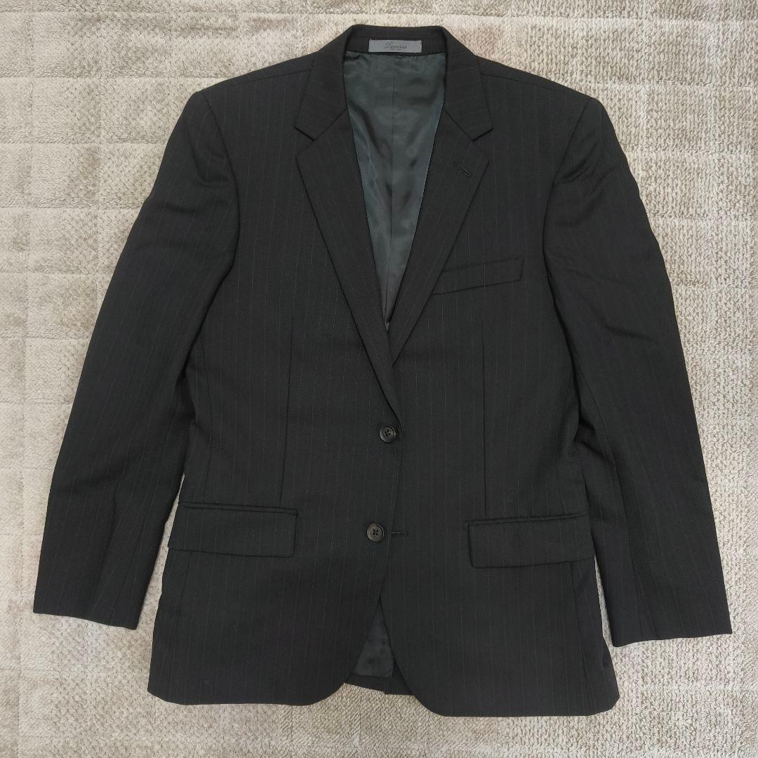 MEN'S TENORAS 3ピーススーツ グレー ストライプ サイズM