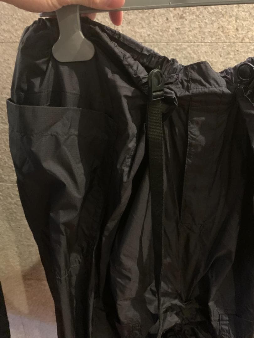 イッセイミヤケ 黒 ナイロンサルエルパンツ 3