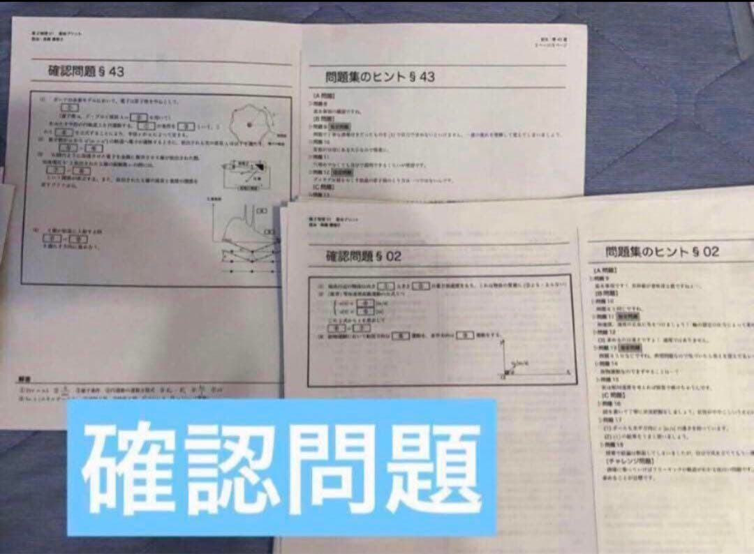 【フルセット独学可】鉄緑会 高2 物理基礎 テキスト　　ノート プリント 講習等