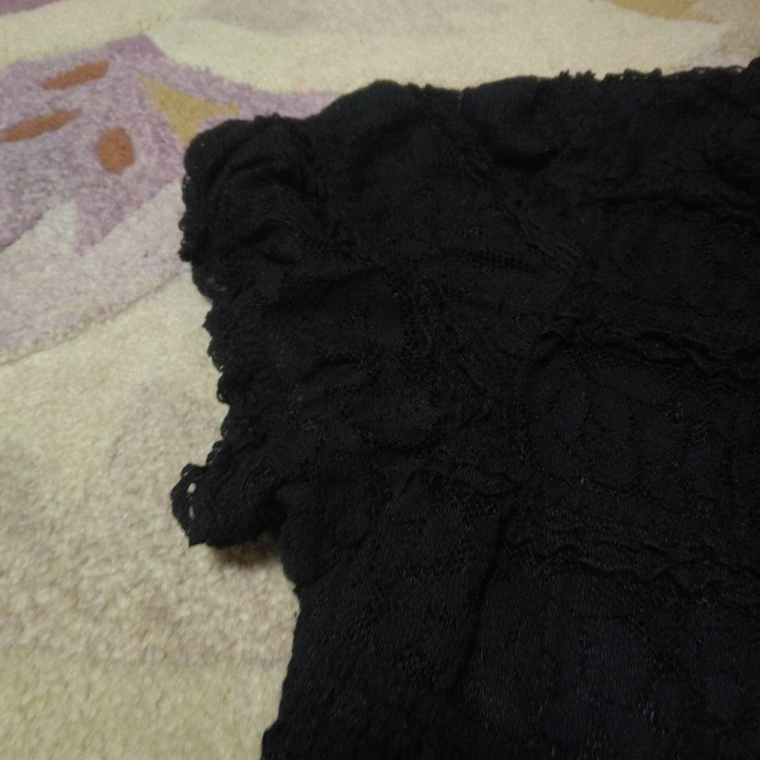 お値下ピンクハウス　INGEBORG 　美品激かわブラックワンピース フリル付き