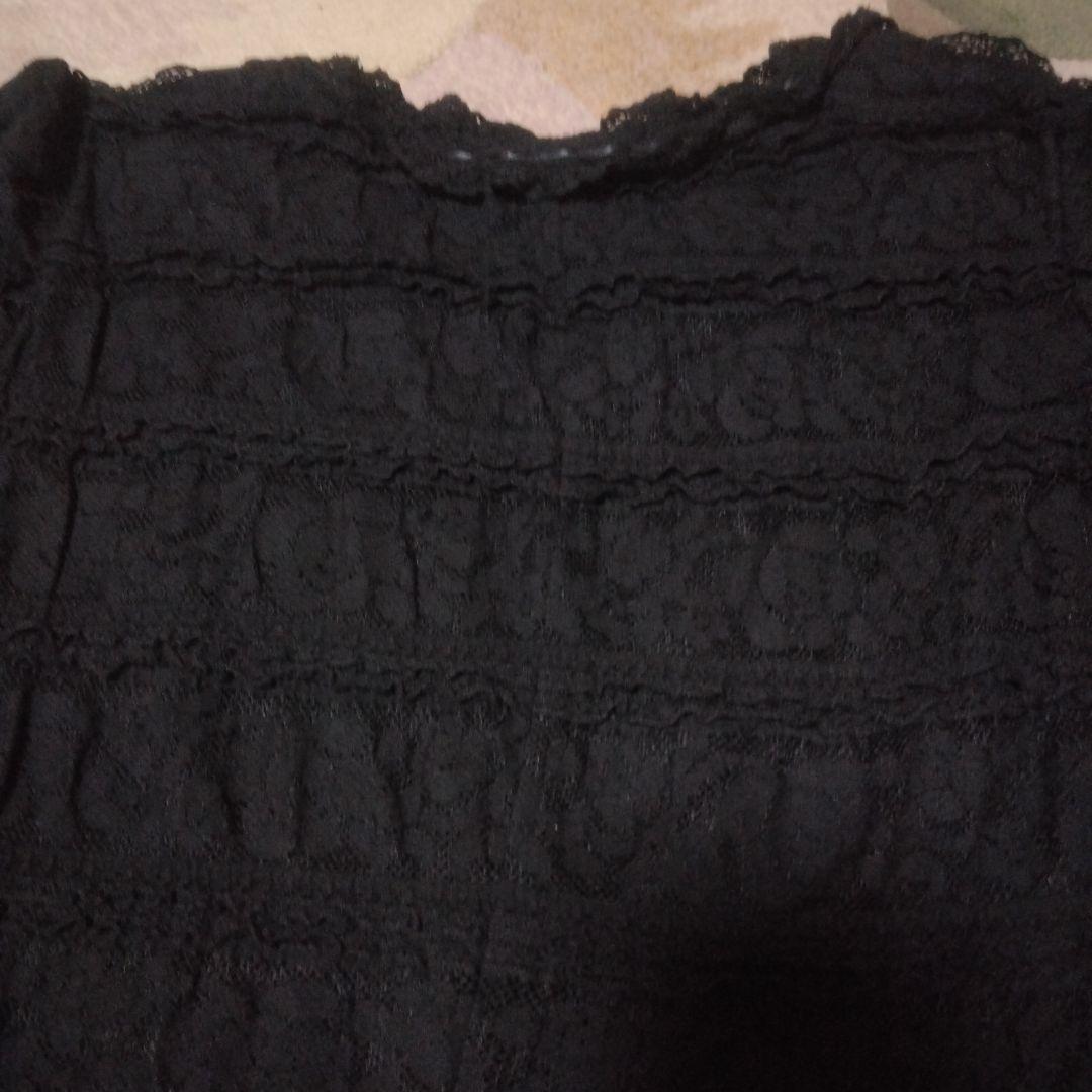 お値下ピンクハウス　INGEBORG 　美品激かわブラックワンピース フリル付き