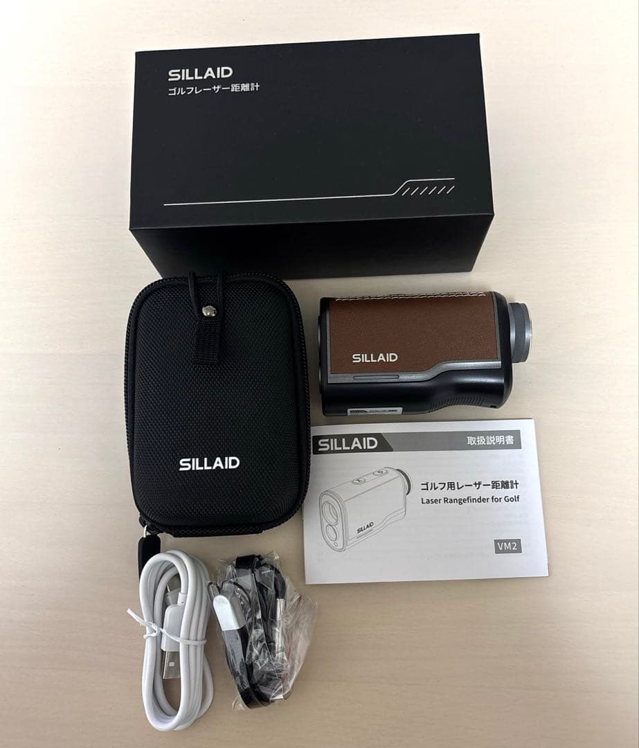 ゴルフ用　レーザー距離計　SILLAID VM2 赤・緑の2カラー表示