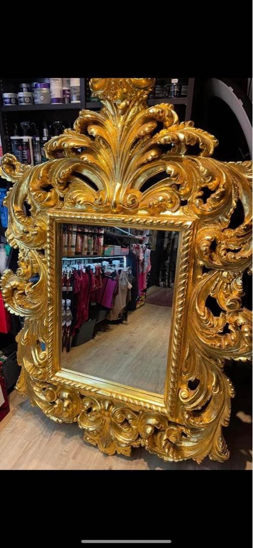 じ*ん様 バロックスタイル 金色 木製 大きな鏡